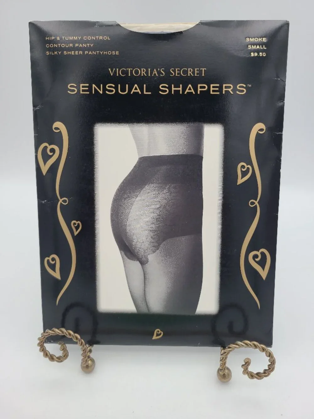 Vintage Victoria's Secret Sensual Shapers Pantyhose Smoke Small NIP